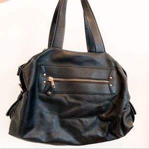 Sole Society Black Vegan Leather Handbag